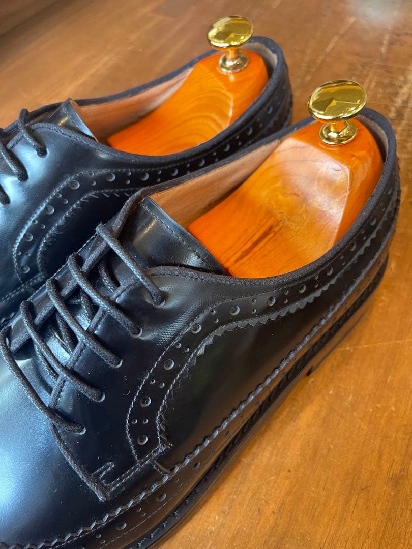 MURATA ORIGINAL9210776ウイングチップ黒鏡面本革28