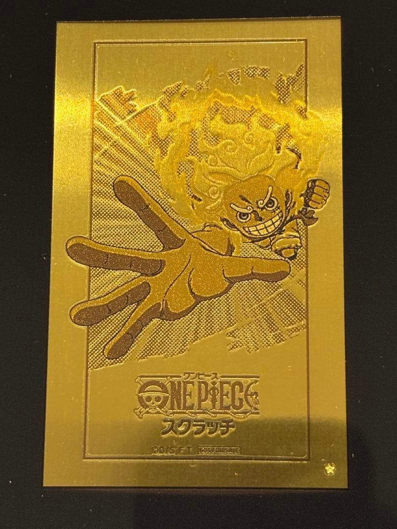 ！ONE PIECE スクラッチ 純金イラストプレート