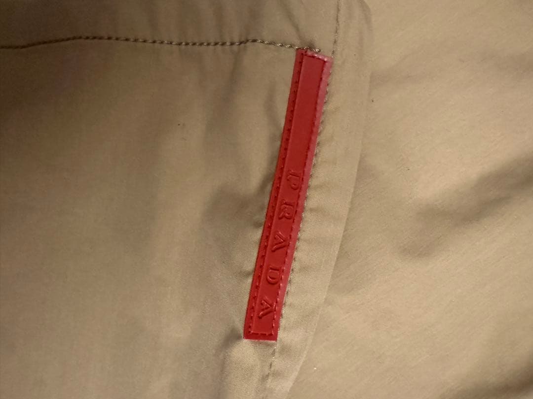 00s PRADA SPORT ジップ コットン ナイロンパンツ