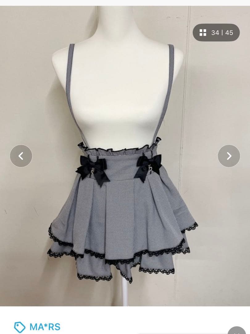 MARS もえにゃコラボ 2弾フリルリボンスカパン（スカート）