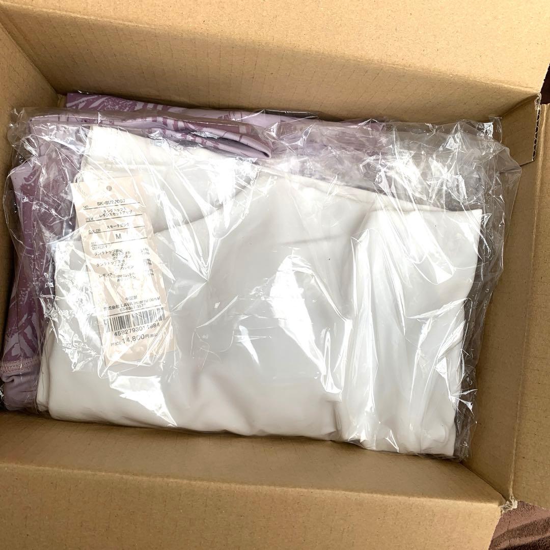 フラワープリントタンクトップ&レギンスセット M SUKALA