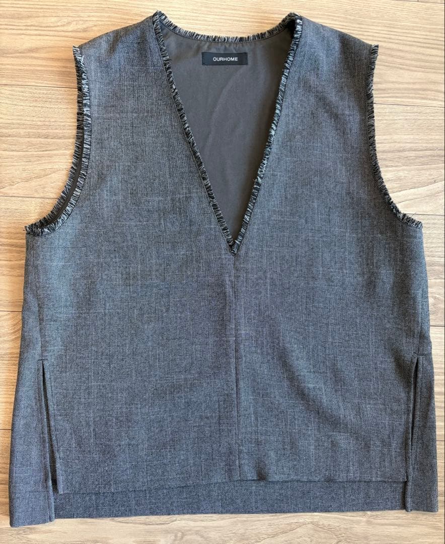 ＊OUR＊洗えるフリンジベスト