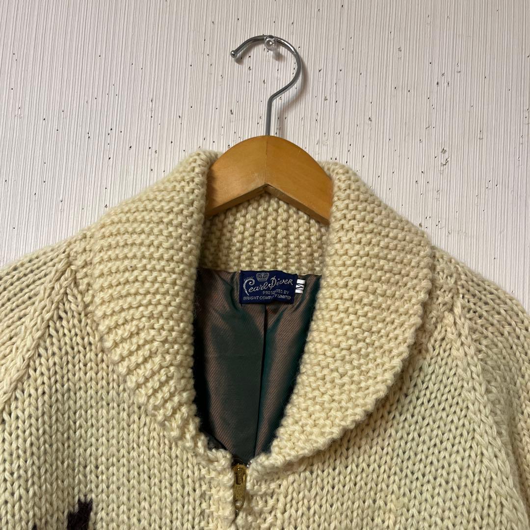 Pearl Diver カウチン アラスカ 犬ぞり ホワイト 裏地付 タロン