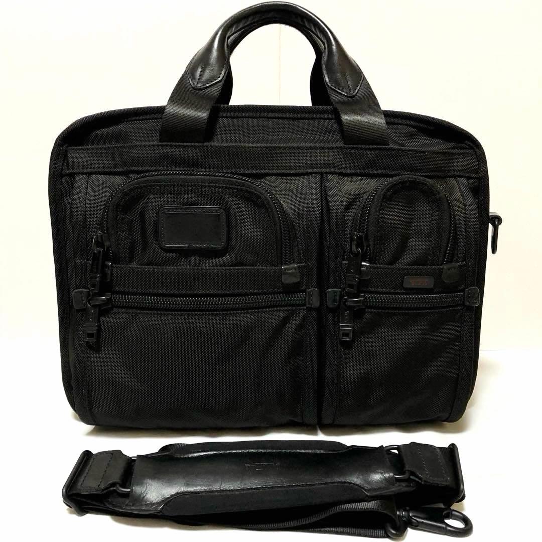 未使用級✨TUMI ビジネスバッグ 2way 2層 マチ拡張 26141DH 黒