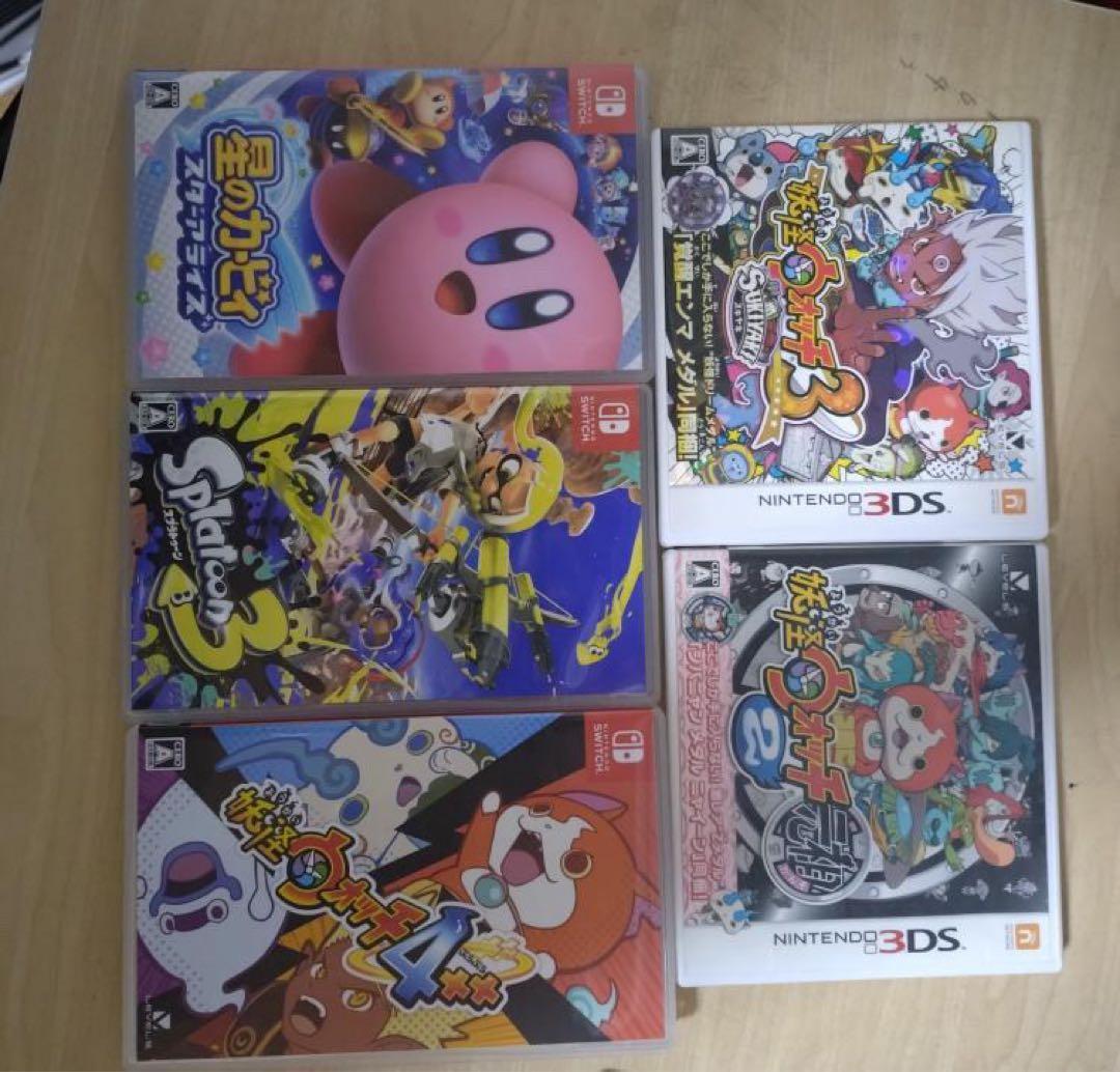 Switchソフト3本＋3DSソフト2本 まとめ売り 動作確認済み」