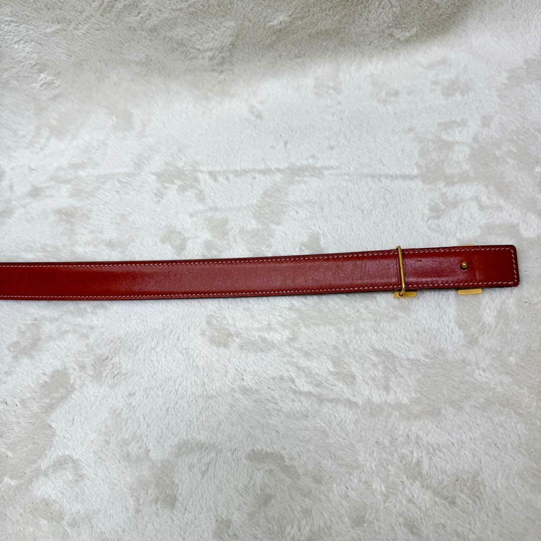良品☆ エルメス　コンスタンス　ミニ　リバーシブル　レザーベルト　ゴールド　H型