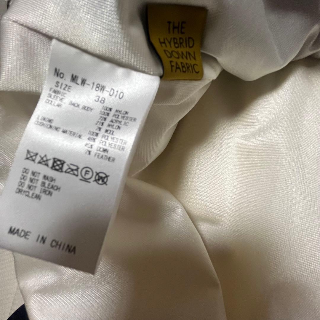 MARK&LONA ハイブリッド ダウン フリース 切り替え ジャケット スカル