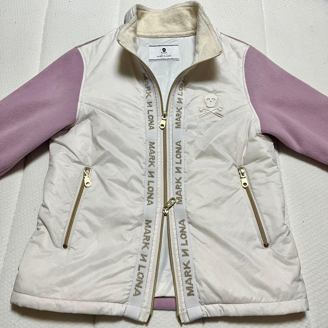 MARK&LONA ハイブリッド ダウン フリース 切り替え ジャケット スカル