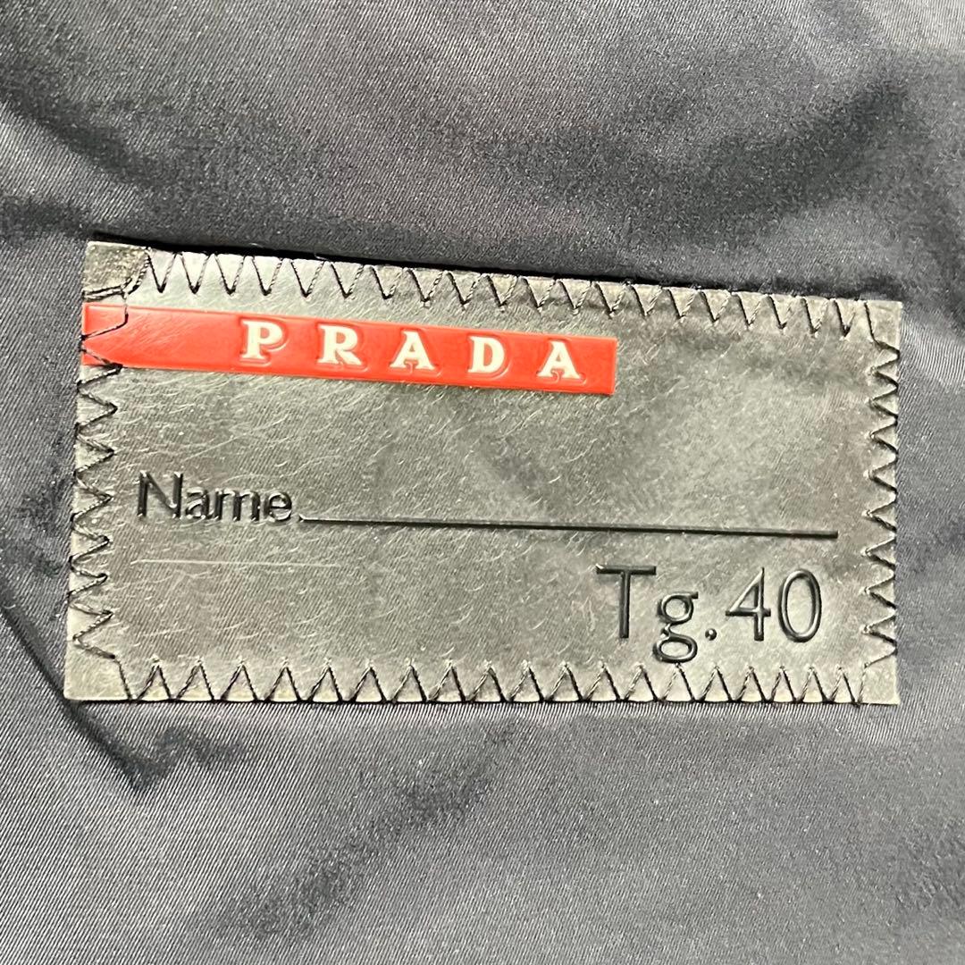 美品 PRADA archive エルボーパッチ ウール ブルゾン アウター