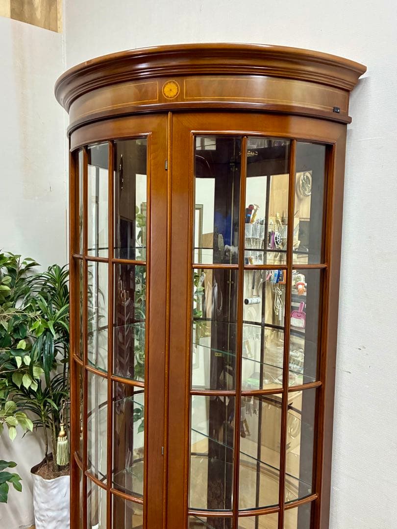 mimi☆管403☆イタリア製☆アンティーク☆ハーフムーン☆キャビネット