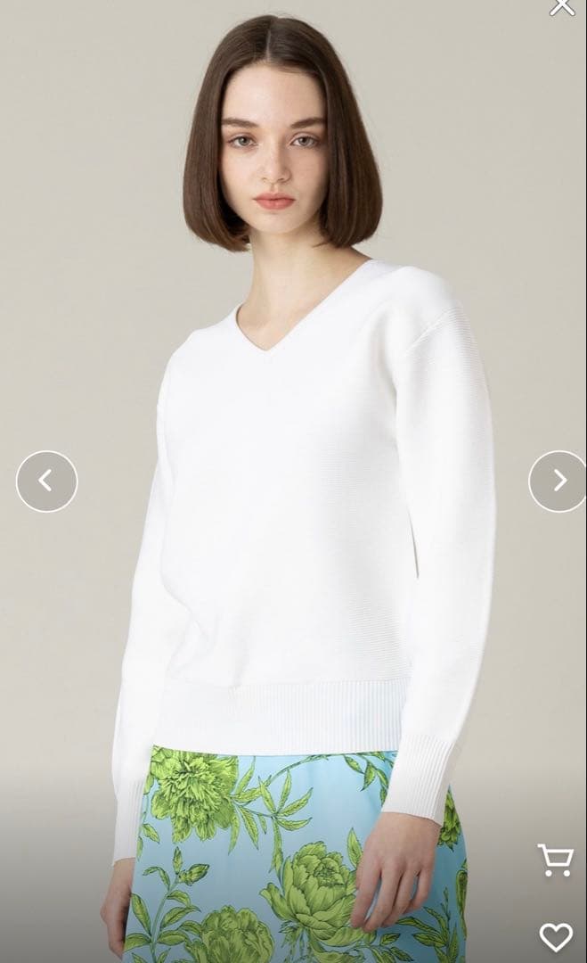 美品♡定価3.7万　フリリードッキングチュニックワンピース　白