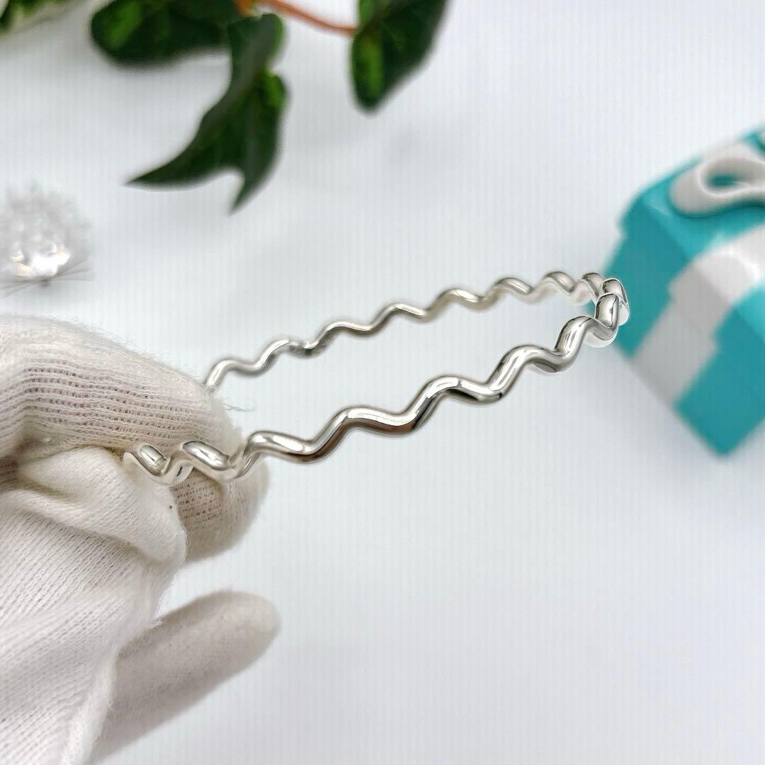 ティファニー　ジグザグバングル　シルバー