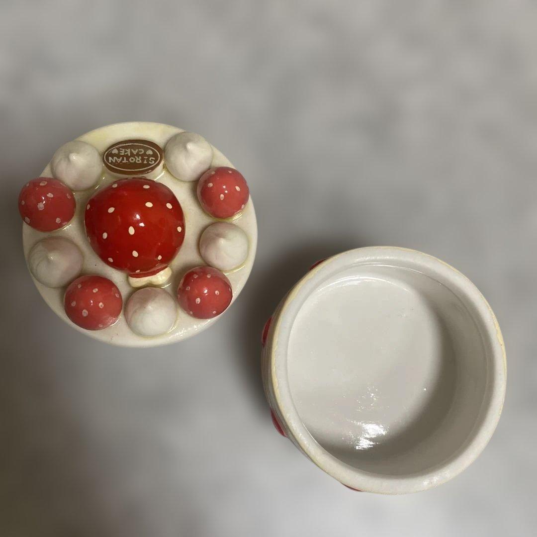 マザーグースの森　しろたん　小物入れ　陶器　平成レトロ　レア　希少