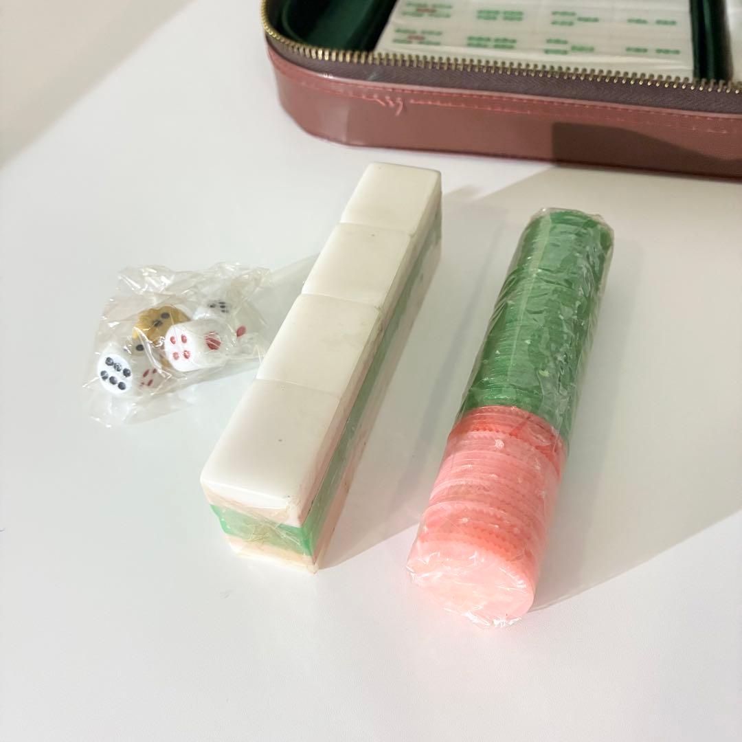 【未使用・希少】中国/アメリカン 麻雀牌 三層牌 ヴィンテージ デッドストック