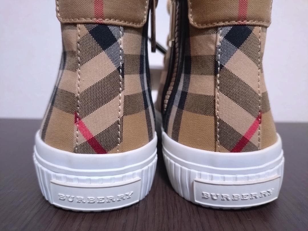 BURBERRY CHILDREN ノバチェック柄スニーカー　18.5