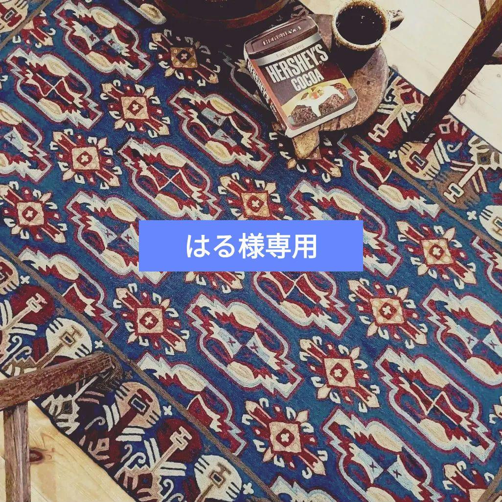 【はる】80s 総刺繍！ ヴィンテージ タペストリー ヴィンテージラグ