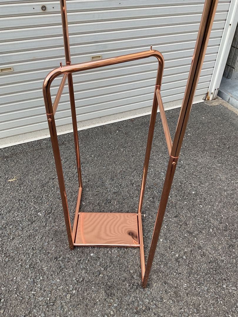 Francfranc 銅色のツイスト ハンガーラック CP