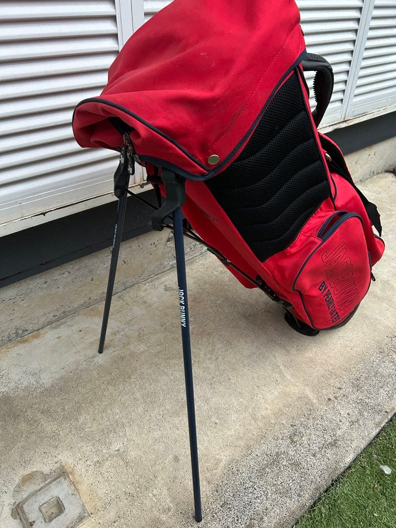 JACK BUNNY レッドキャディバッグ