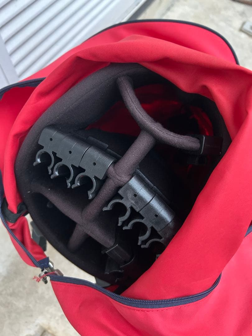 JACK BUNNY レッドキャディバッグ