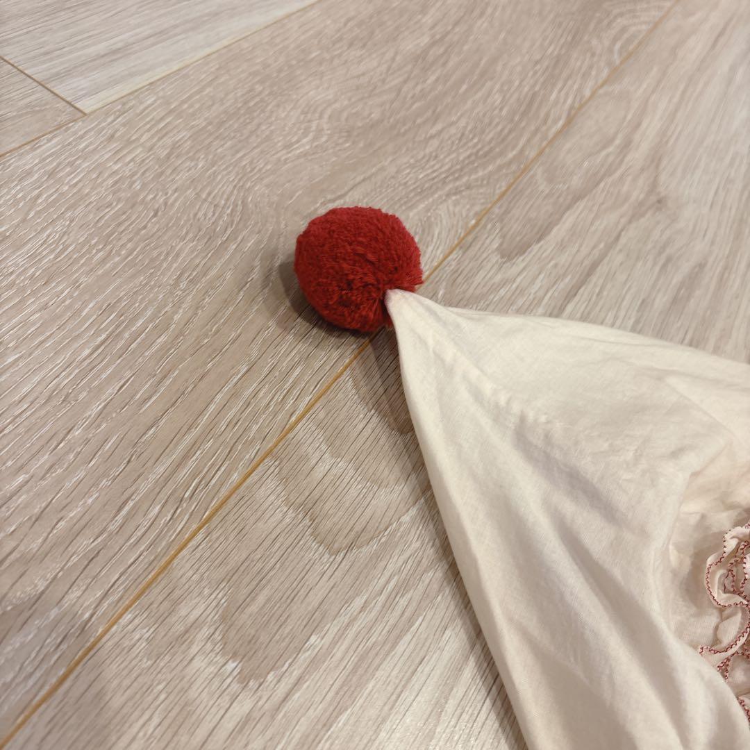 ピンクハウス サンタフード付きローンブラウス キナリ