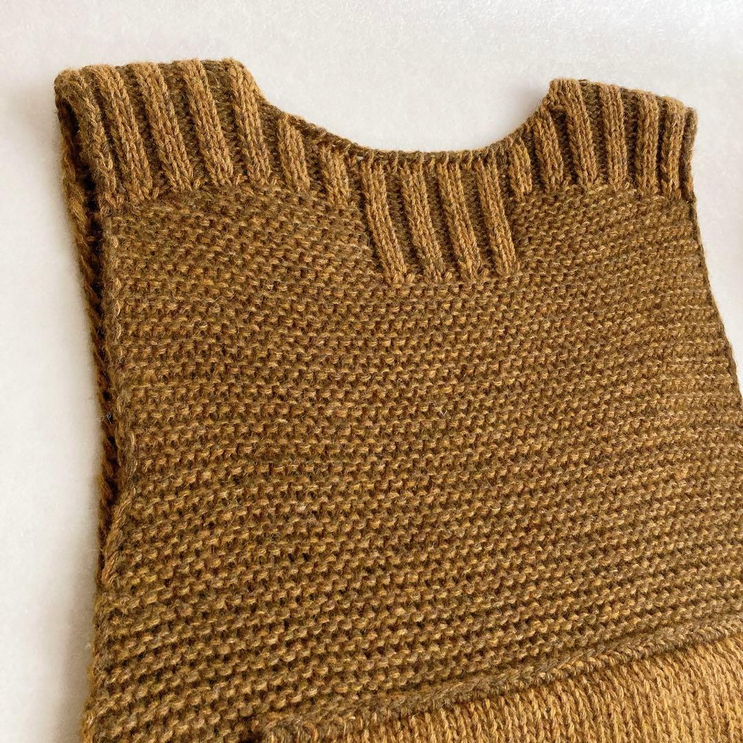 【美品】キャピタル ウール デザイン ニット ベスト 1 日本製