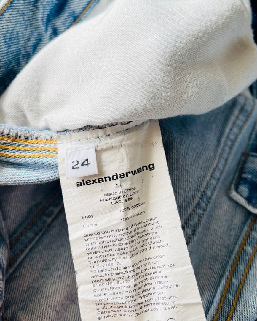 アレキサンダーワン ダブルフロント デニム カーペンターパンツ 24