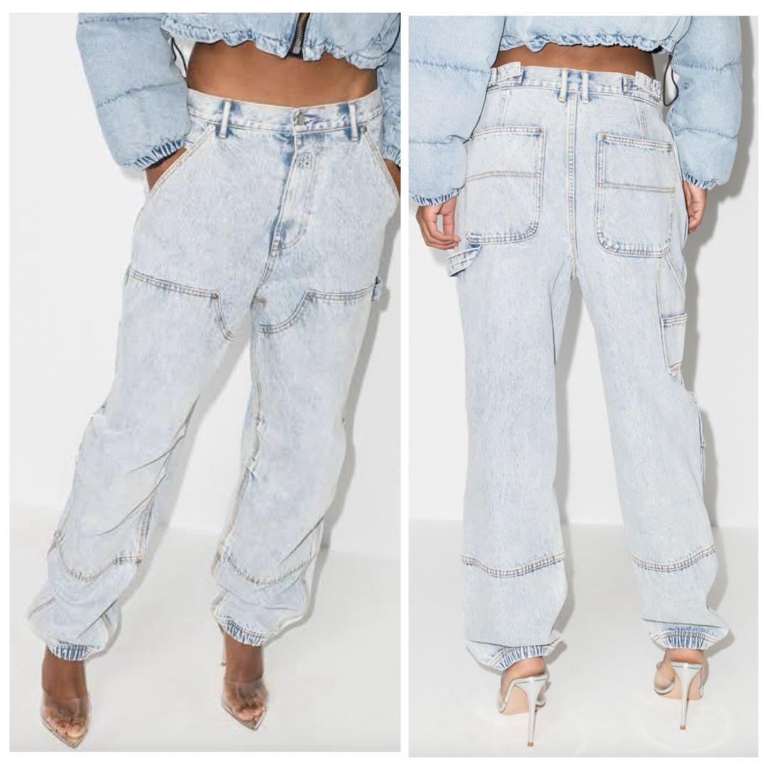 アレキサンダーワン ダブルフロント デニム カーペンターパンツ 24