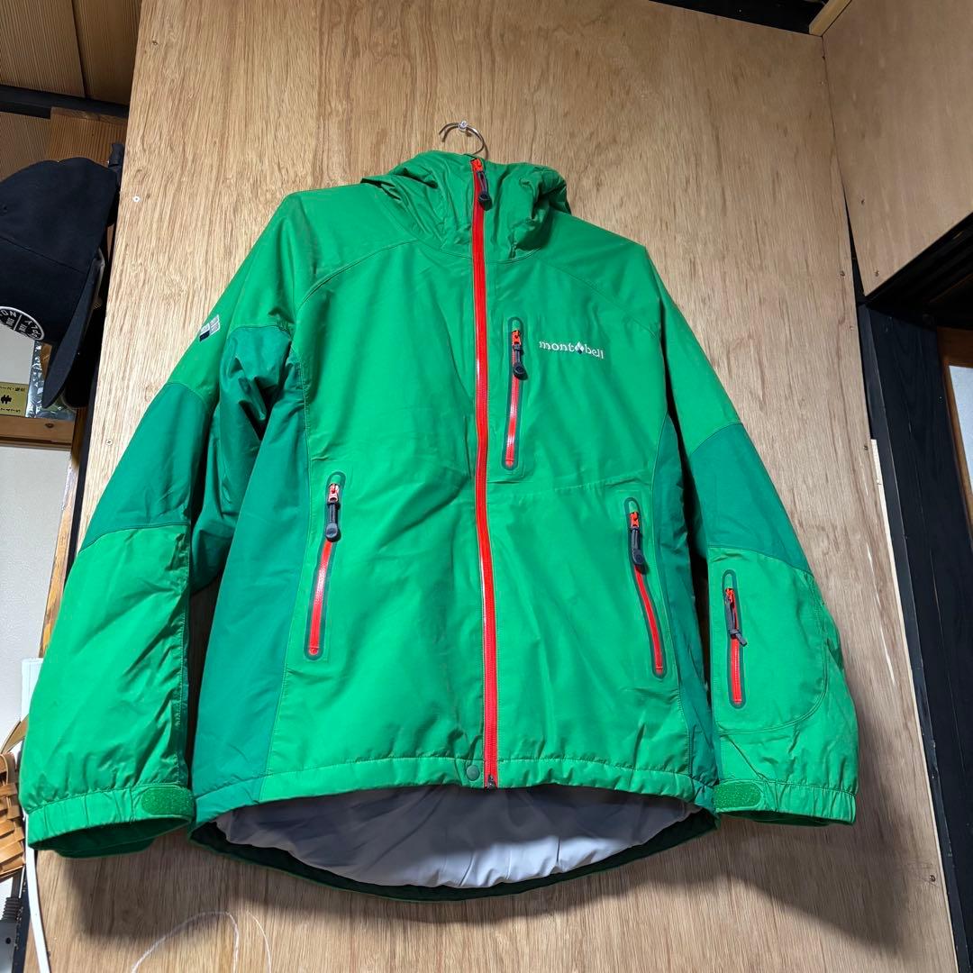 montbell フード付きジャケット 緑/スノーウェア、 スノーボード、スキー