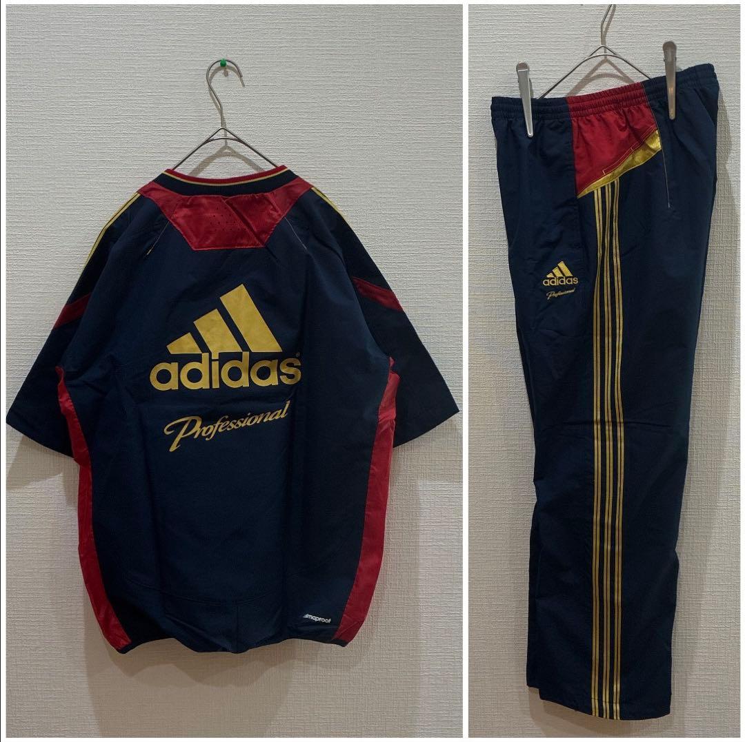 美品 adidas professional 野球 セットアップ／ナイロン 刺繍
