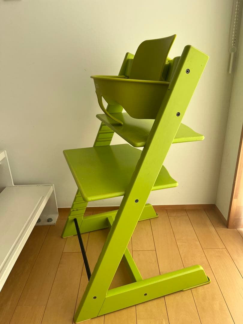 STOKKE TRIPP TRAPPトリップトラップ廃盤グリーンベビーセット付き