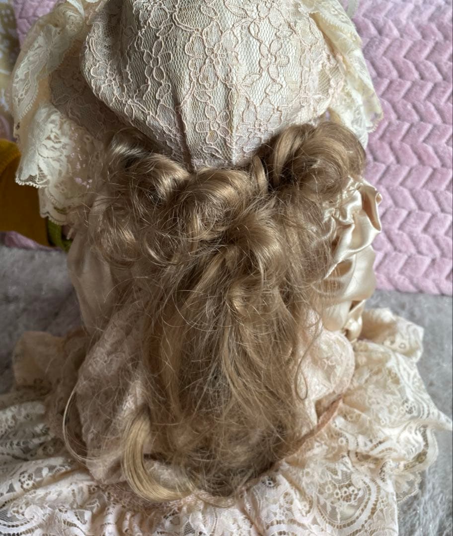 コレクションドール　ビスクドール　オープンマウス　刻印あり