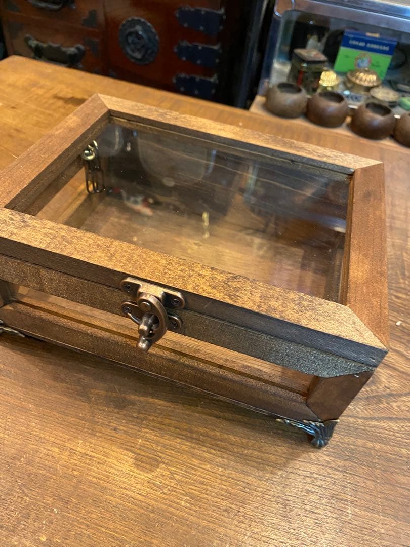 七色海月様　カスタムオーダー　木製ガラスケース