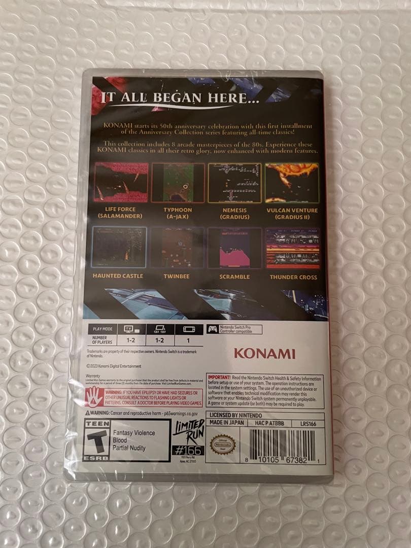 コナミ アーケードクラシックス アニバーサリーコレクション　新品未開封　スイッチ