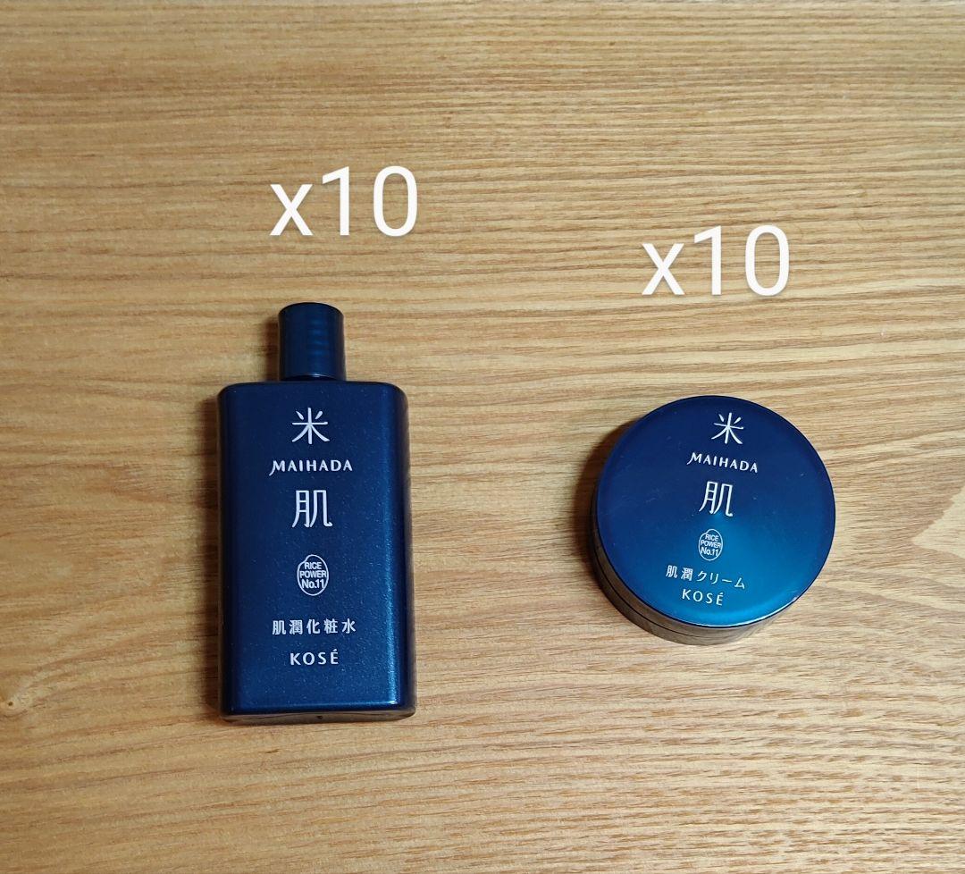 Tomo　米肌肌潤化粧水30ml×10　米肌肌潤クリーム10ｇ×10