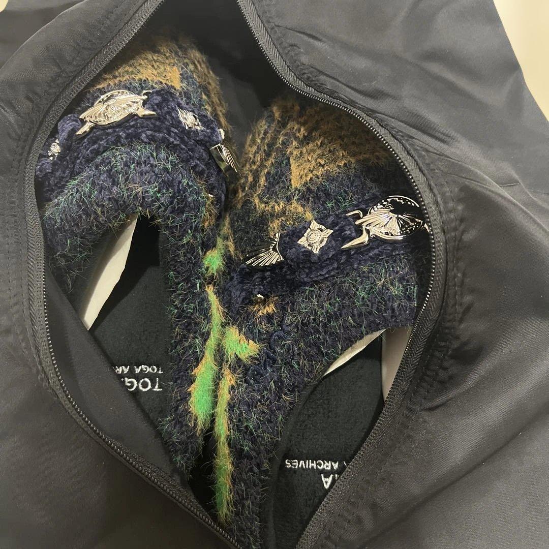 KNIT SLIP-ON TOGA×SUBU ネイビー