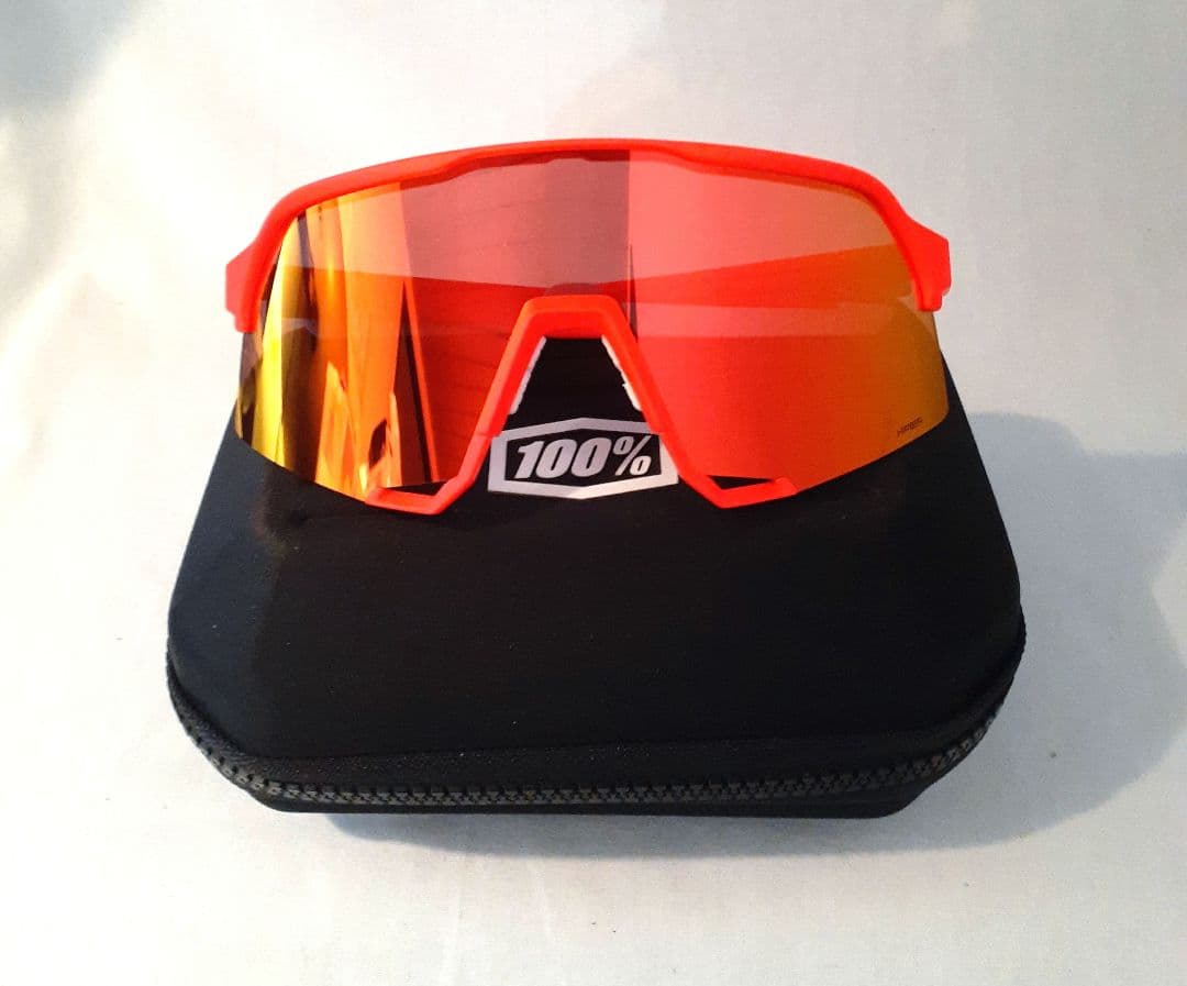 現在モデル 100% S3 ネオンオレンジ ワンハンドレッド サングラス