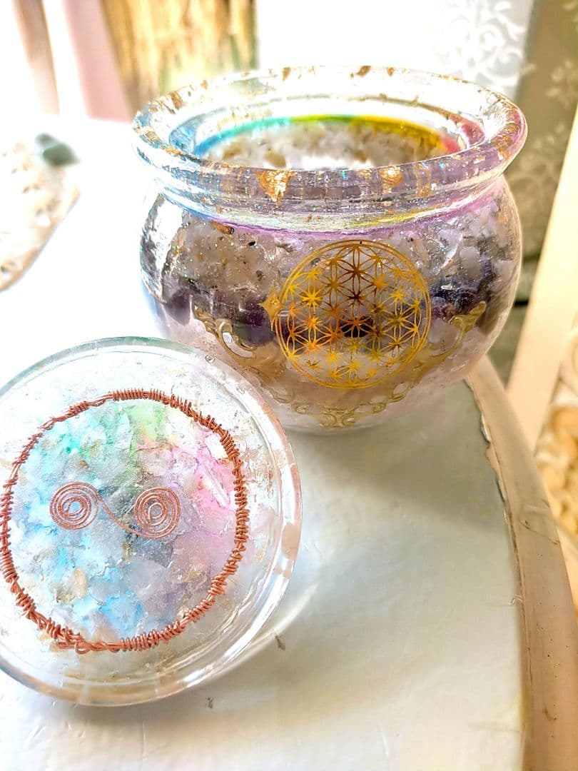 オルゴナイト　魔法壺　一点のみ　浄化　引き寄せ　開運　活性化　インテリア　奇跡