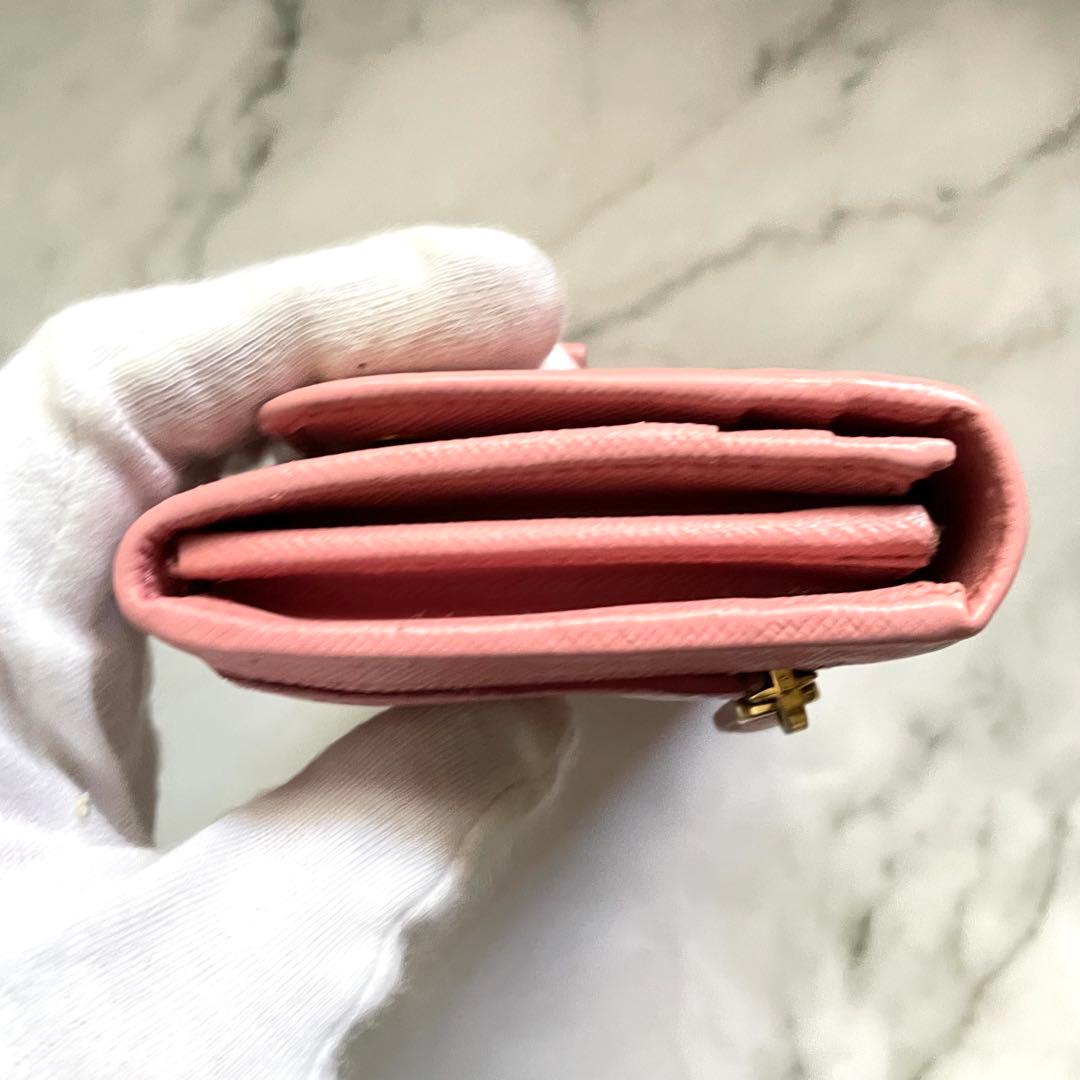 PRADA プラダ サフィアーノ　リボン　フィオッコ　長財布　0116-③