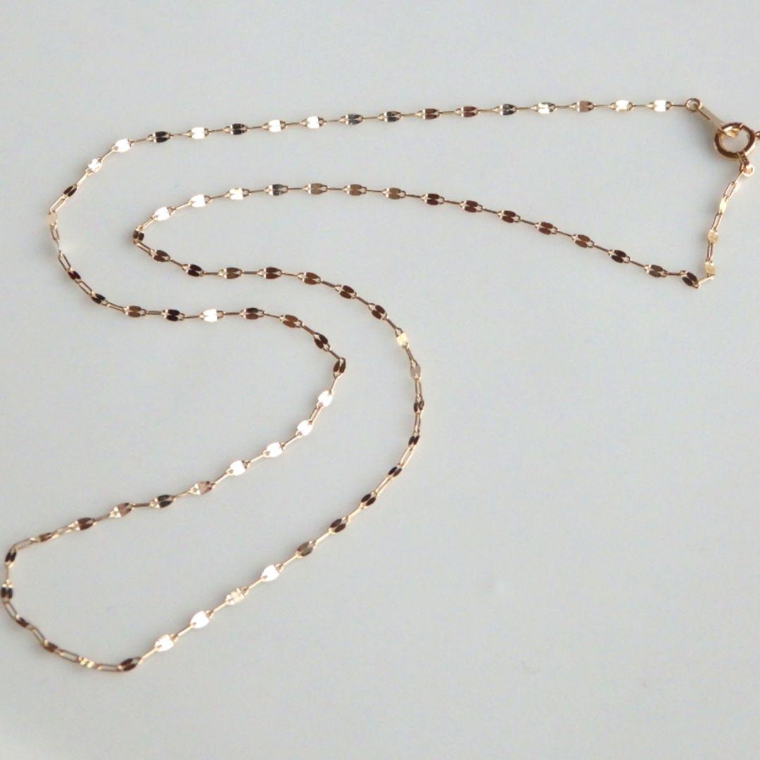 artor26　k10ネックレス　ペタルチェーン　フリーアジャスター付き