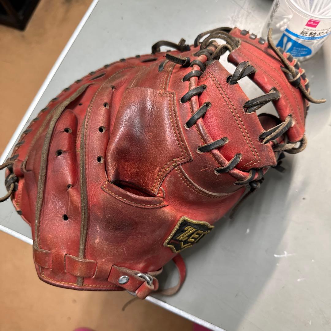 MIZUNO 硬式グローブ レッド　最終値下げ！