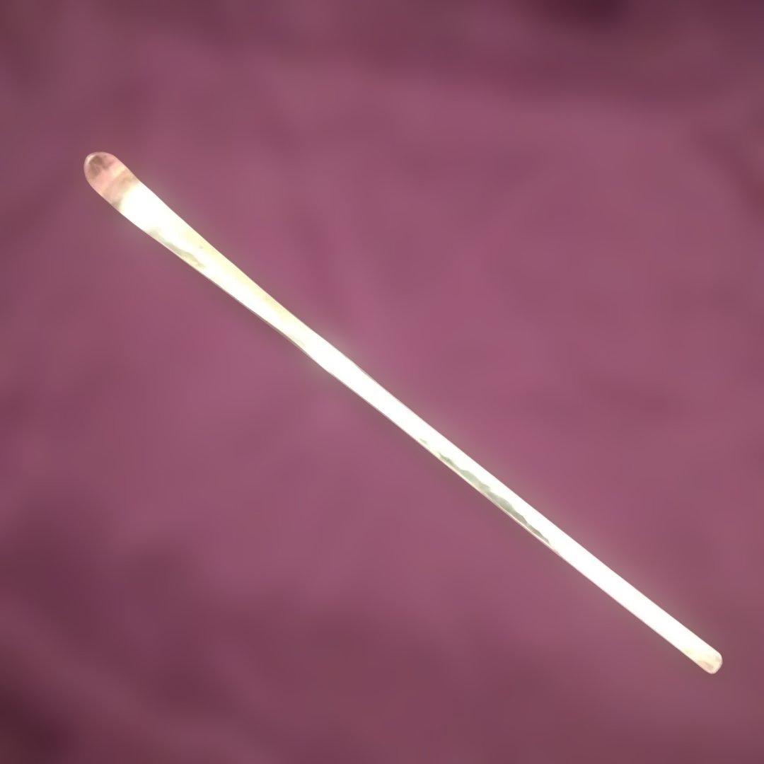 セール　純銀　茶杓　槌目　作家物　21.0g