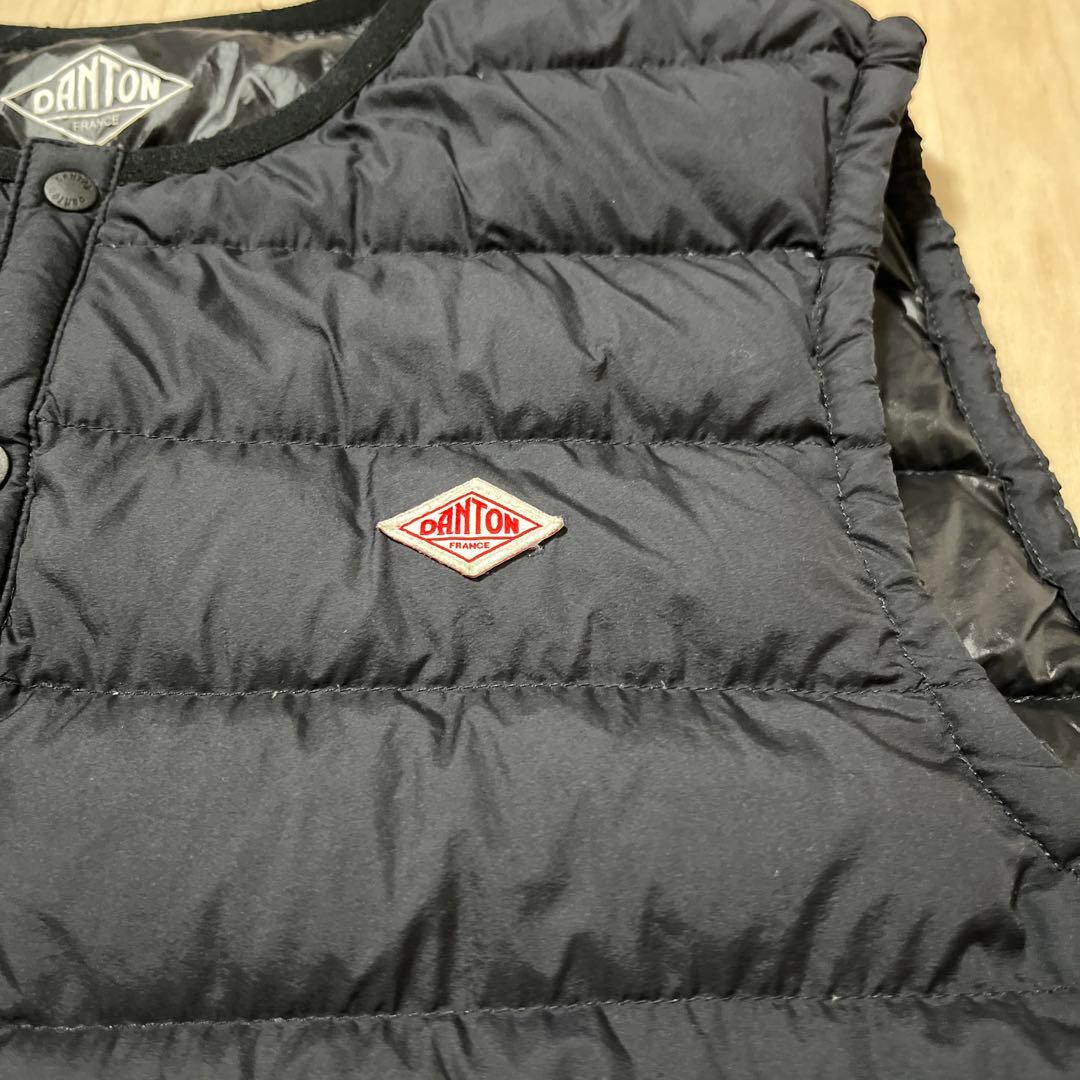 あ*つ様 DANTON ダウンベスト DT-A0026 黒 XL インナーダウン