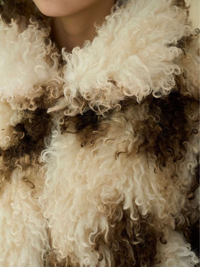 【SNIDEL】ファーショートコート：MIX