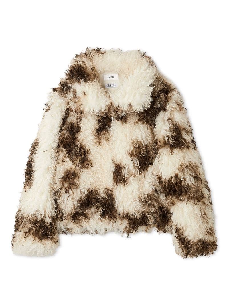 【SNIDEL】ファーショートコート：MIX