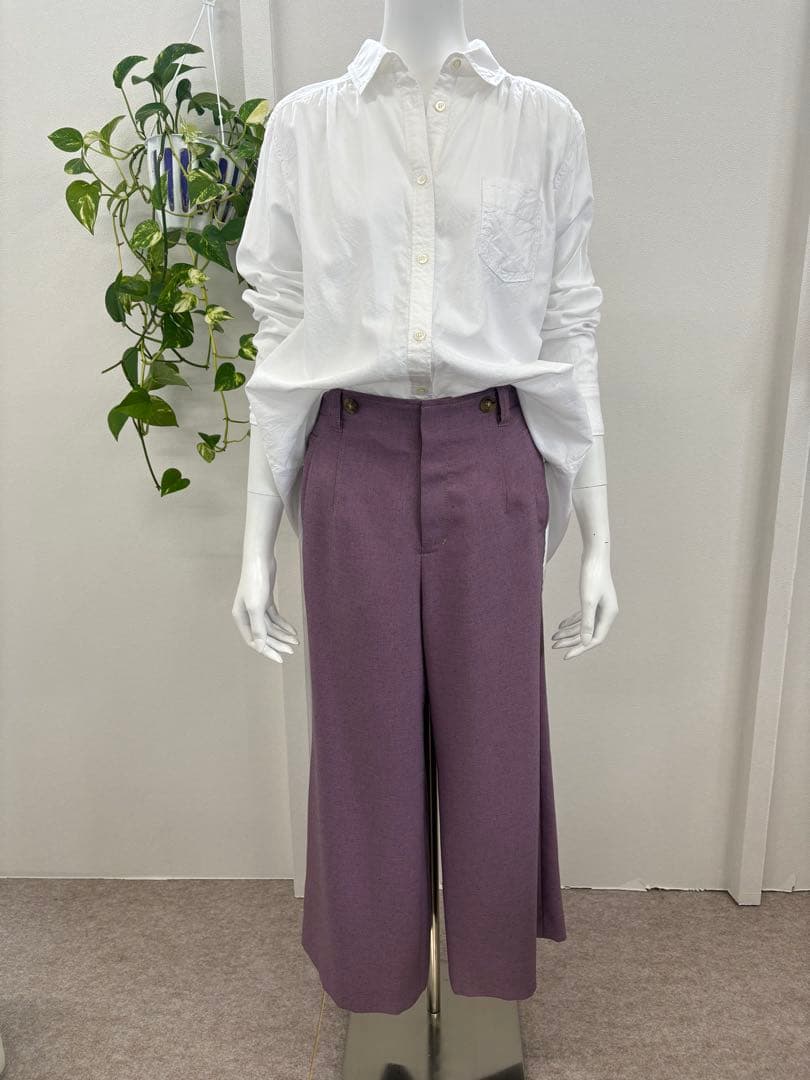 ☆CECICA☆新品未使用☆40size☆セミフレアガウチョパンツ☆ウエストゴム