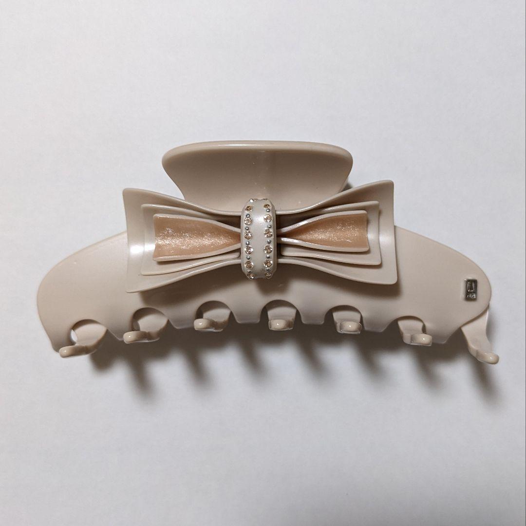 アレクサンドル ドゥ パリ リボン クリップ L ラインストーン付き♪