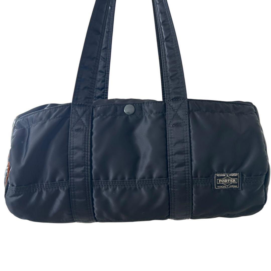 ✨未使用級✨ PORTER TANKER ミニボストン ドラムバッグ 黒 L