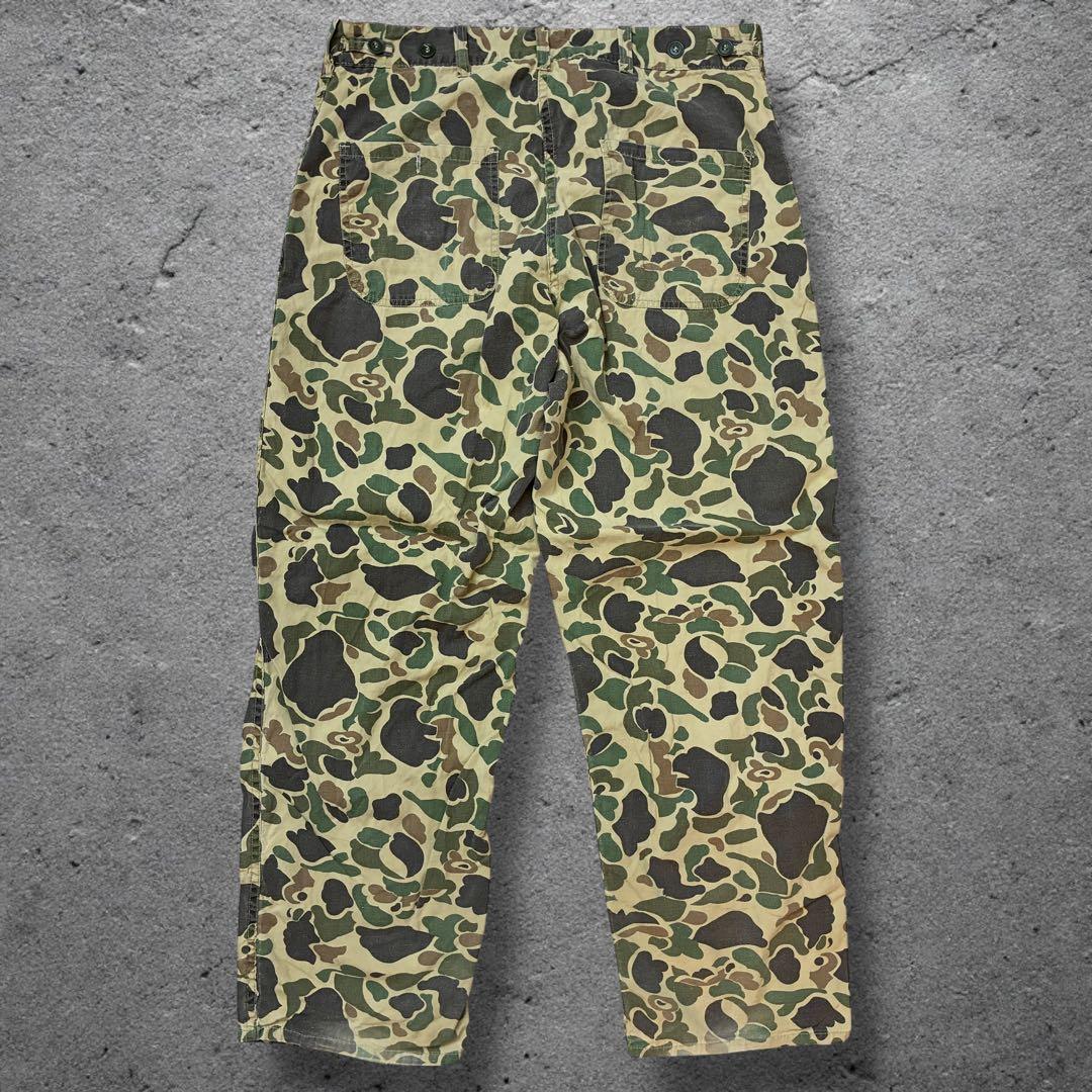 50s60sダックハンターカモW33ベイカーパンツ YKK 片爪ハンティング