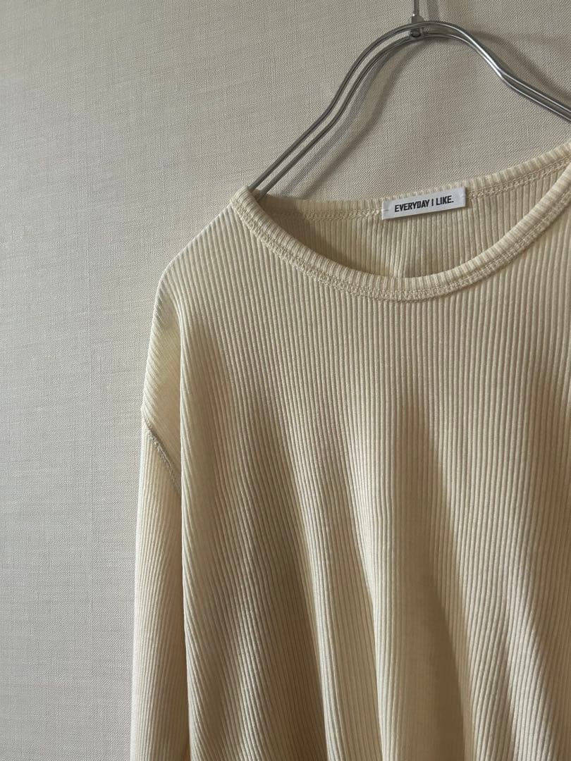 極美品✨DEUXIEME CLASSE テレコ ロングスリーブ プルオーバー長袖