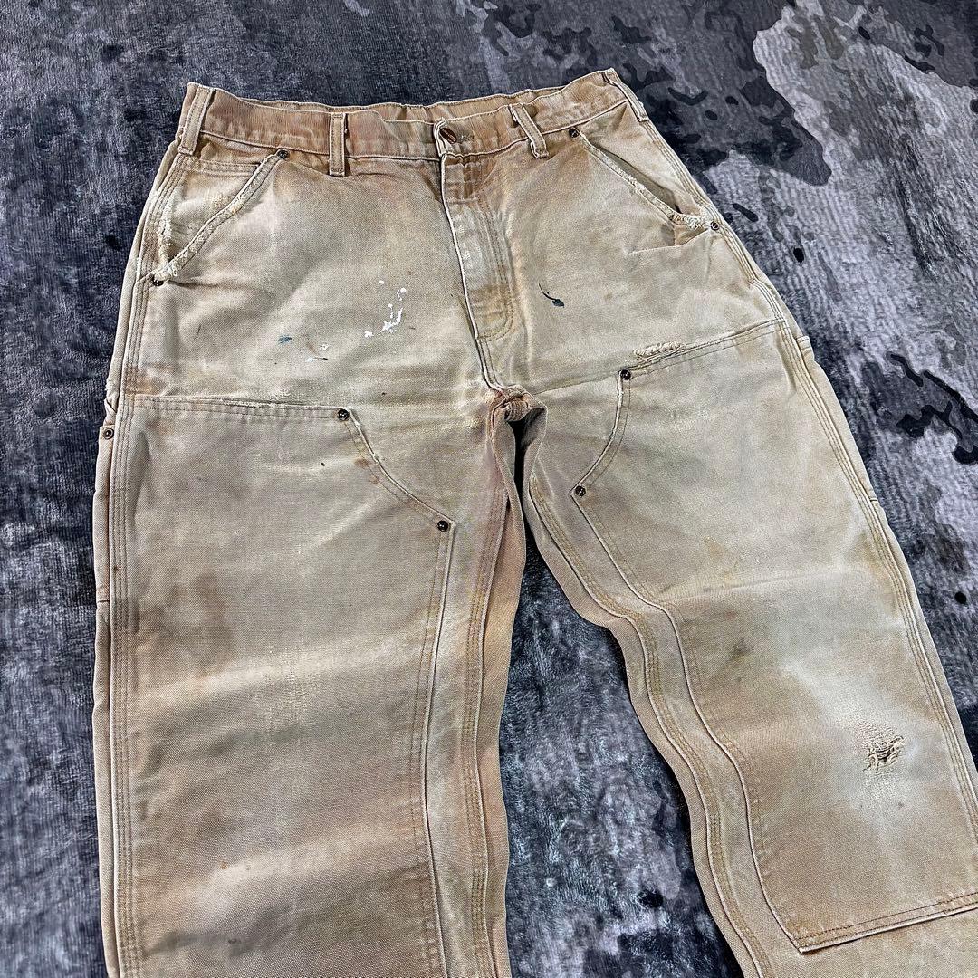 コメ欄セール！USA製 スペシャル 良フェード ダック地 ゆるだぼ 一点物